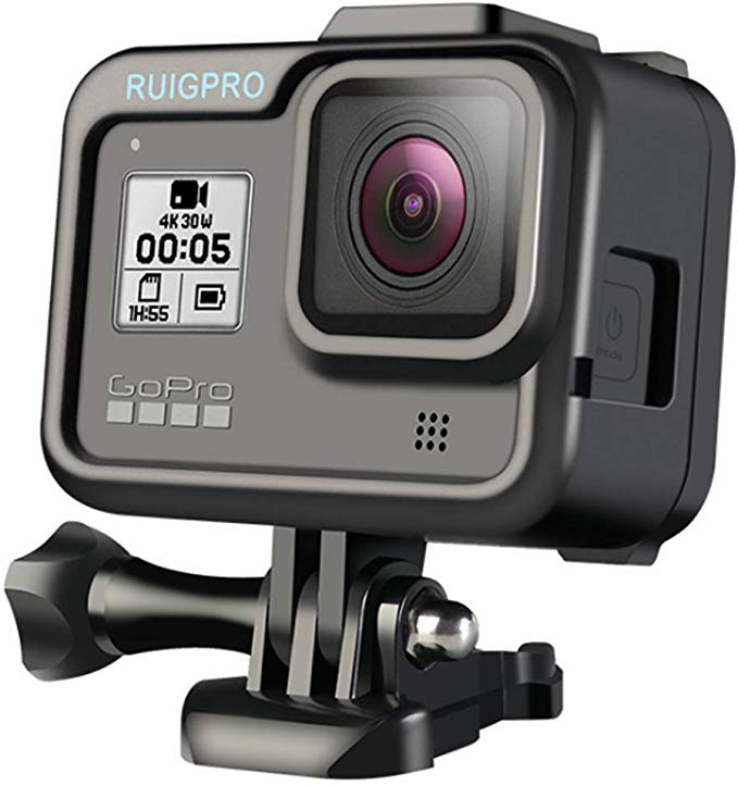 GoPro HERO8 케이스 프레임 케이스 Jasmile 하우징 스포츠 플라스틱 하드 소재 얇고 가벼운 충격 흡수 찰과상 방지 고급 스러움 간이 탈착 카메라 액세
