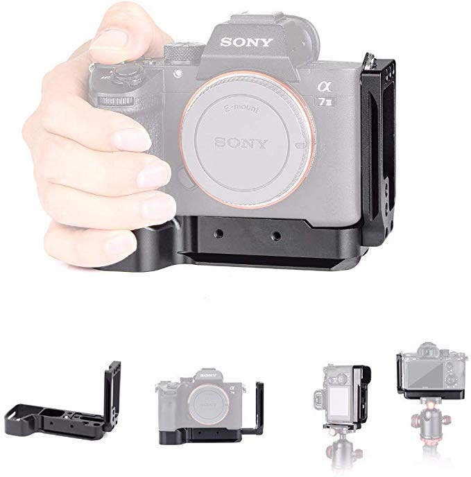 EACHSHOT L- 브래킷 Sony A7III / A7M3 / A7RIII / A9 카메라 대응 알카 스위스 빠른 출시 된 DSLR 장비 확장 카메라 케이지 경