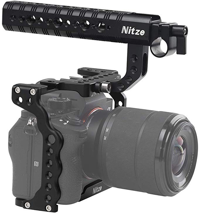Nitze Sony A7RIII / A7III 카메라 전용 케이지 대응 케이지 핸들 HDMI 클램프 - SHT01