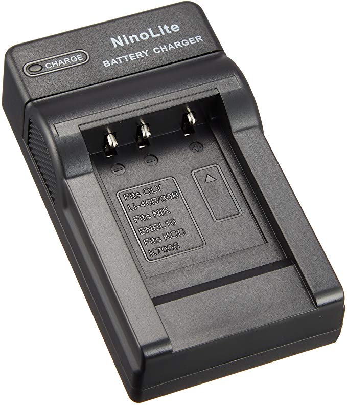 NinoLite USB 형 배터리 충전기 해외 용 교환 플러그 부착 니콘 NIKON EN-EL10 호환 충전기