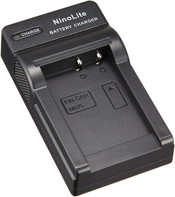 NinoLite USB 형 배터리 충전기 해외 용 교환 플러그 부착 캐논 Canon NB-7L 대응 충전기