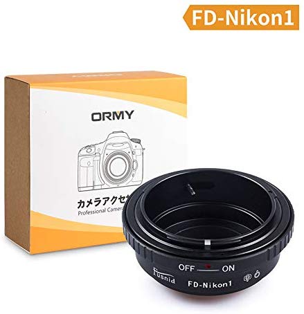 ORMY 스크류 망토 어댑터 마운트 변환 어댑터 Canon 캐논 FD 마운트 렌즈 → Nikon1 카메라 장착 용 마운트 어댑터 (FD-Nikon1)