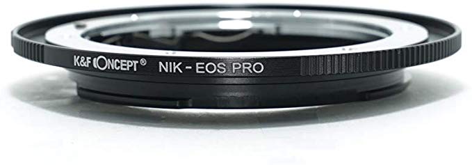 [공인 대리점] K & F 니콘 AI 렌즈 -CANON EOS EF 마운트 어댑터 PRO 렌즈 크로스인가 nf-ef-pro (KFEFPRO)