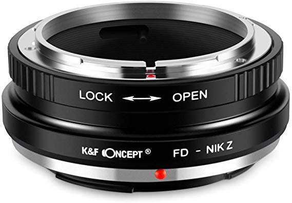 K & F Concept 마운트 어댑터 Canon FD 렌즈 -Nikon Z 카메라 장착 캐논 FD- 니콘 Z 무한대 실현 고정밀 「메이커 직영점 