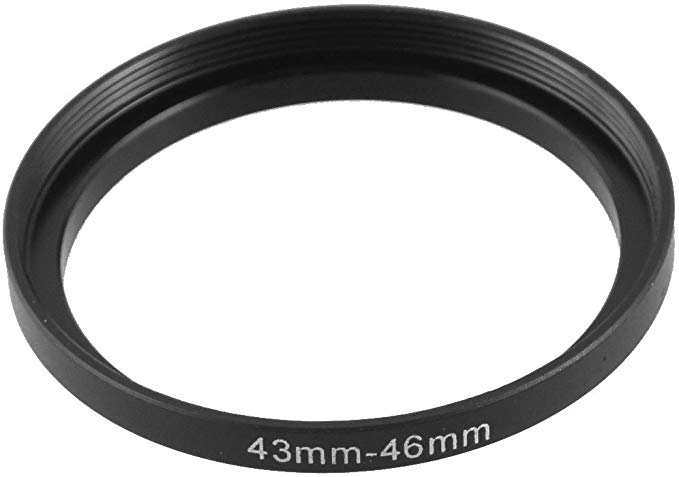 uxcell 스텝 업 링 렌즈 어댑터 카메라 부품 43mm-46mm 렌즈 어댑터 필터링