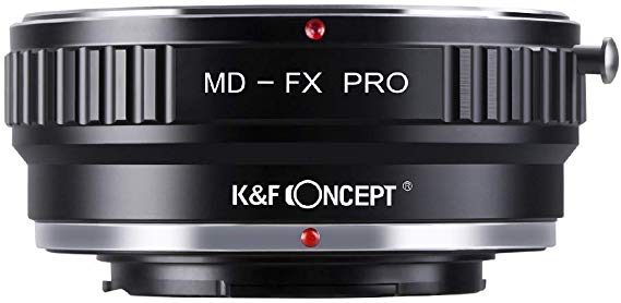 K & F Concept 마운트 어댑터 Minolta MD MC SR 렌즈 -FUJIFILM FX X-Pro1 카메라 장착 PRO 무광택 마무리 반사 방지 메이커