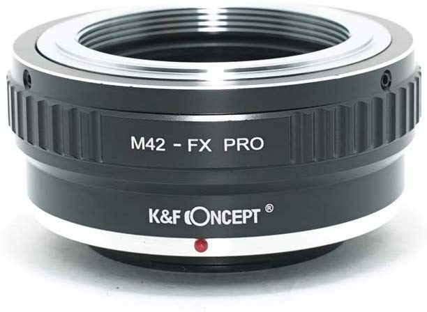 [공인 대리점] K & F M42 마운트 - 후지 X FX 마운트 어댑터 PRO 렌즈 크로스인가 m42-fx-pro (KFFXPRO)