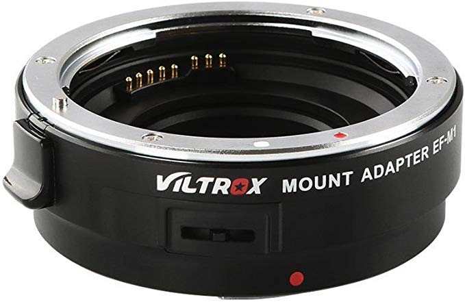 Viltrox EF-M1 자동 초점 렌즈 마운트 어댑터를위한 설계 캐논 EF 렌즈 카메라 파나소닉 GH5 4 3 2 1, 올림푸스 OM-D E-M1 M5 M10 