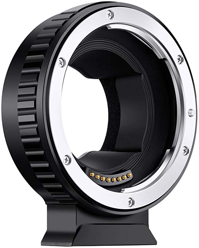 K & F Concept EF-E 전자 마운트 어댑터 Canon EF / EF-S 렌즈 -SONY E 카메라 장착 전자 접점이있는 삼각대 전속 1/4 나사 AF 