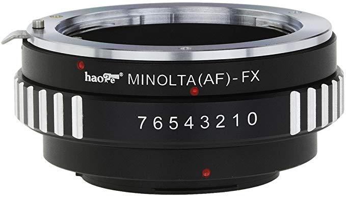 Haoge 렌즈 마운트 어댑터 알파 A 타입 for Sony Minolta MA AF 마운트 렌즈를 Fujifilm x-mount 카메라 등 x-a1, x-a2,