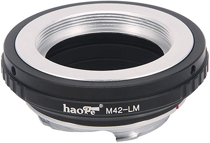 Haoge 렌즈 마운트 어댑터 for m42 스크류 마운트 렌즈 to Leica m-mount 카메라 등 m240, m240p, m262, m3, m2, m1, 