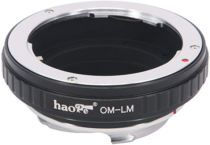 Haoge 렌즈 마운트 어댑터 for Olympus OM 마운트 렌즈 to Leica m-mount 카메라 등 m240, m240p, m262, m3, m2, m