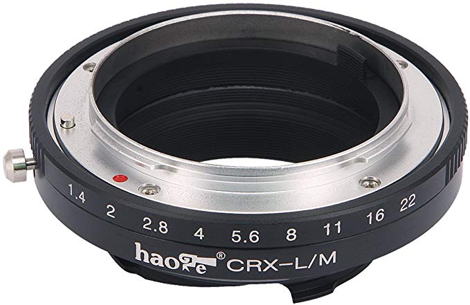 Haoge 수동 렌즈 어댑터 구성 타렛쿠스 CRX 마운트 렌즈 to Leica M LM 마운트 카메라 등 m240, m262, m3, m2, m1, m4, m5,