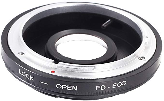 FD / FL 렌즈 마운트 어댑터 유리 된 캐논 EOS EF 7DII 5DIII 750D 760D 1200D 용