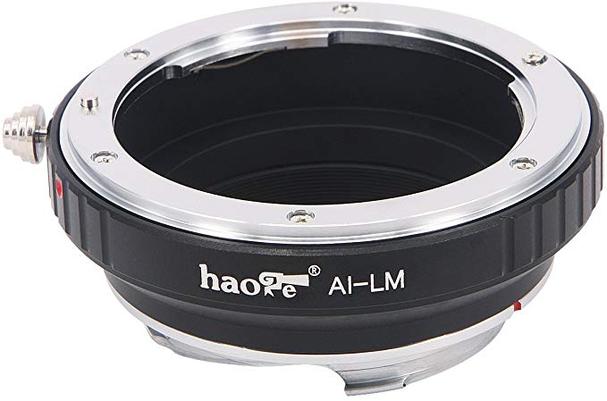 Haoge 렌즈 마운트 어댑터 for Nikon Nikkor AI / AIS / D 렌즈 to Leica m-mount 카메라 등 m240, m240p, m262