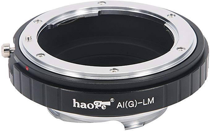 Haoge 렌즈 마운트 어댑터 for Nikon Nikkor AI / AIS / G / D 렌즈 to Leica m-mount 카메라 등 m240, m240p, 