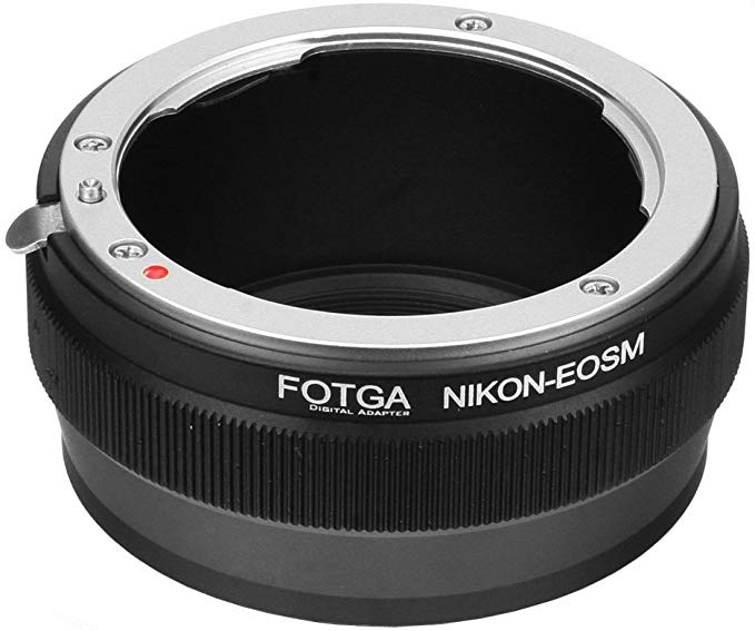 (호토가) FOTGA 니콘 F 마운트 어댑터 렌즈 캐논 EOS M EF-M 미러리스 카메라
