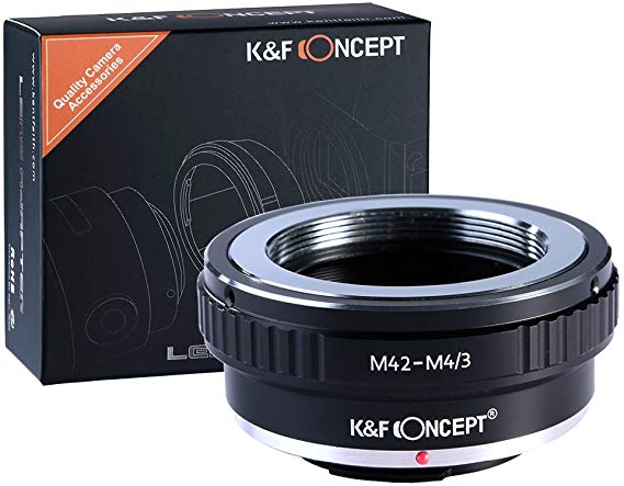 마운트 어댑터 M42-M4 / 3 M42 렌즈 -Micro4 / 3 카메라 장착 용 무한대 실현 렌즈 어댑터 K & F Concept