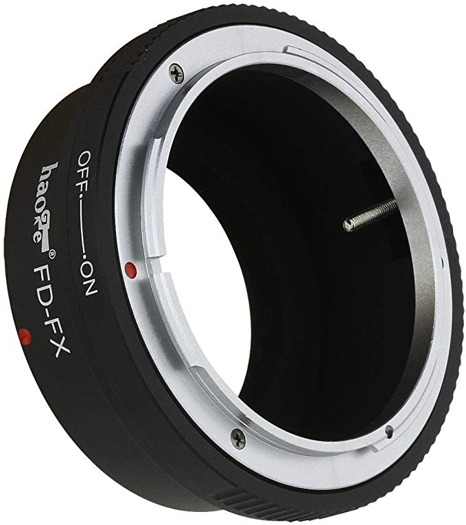 Haoge 렌즈 마운트 어댑터 for Canon FD 렌즈를 Fujifilm x-mount 카메라 등 x-a1, x-a2, x-a3, x-a10, x-e1, x-