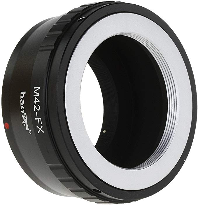 Haoge 렌즈 마운트 어댑터 for 42 mm m42 스크류 마운트 렌즈를 Fujifilm x-mount 카메라 등 x-a1, x-a2, x-a3, x-a10,