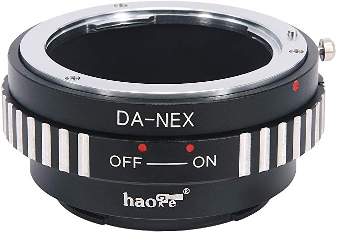 Haoge 렌즈 마운트 어댑터 for Pentax DA 마운트 렌즈 to Sony · E 마운트 NEX 카메라 α NEX 등 α NEX, NEX - 5 N, NE