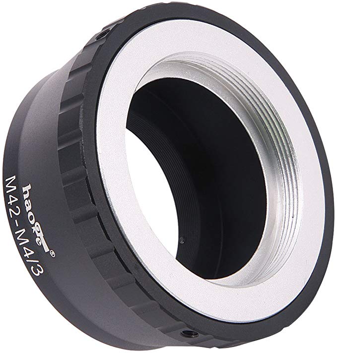 Haoge 수동 렌즈 마운트 어댑터 for 42 mm m42 마운트 렌즈를 Olympus와 Panasonic 마이크로 포 서드 MFT m4 / 3 m43 마운트 