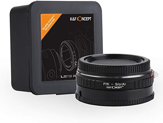 K & F Concept 마운트 어댑터 P / K-S / α (A) Pentax K 렌즈 -SONY S / α (A) 시리즈 카메라 장착 용 렌즈 어댑터 무한대 