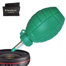kinokoo 실리콘 블로어 SLR 카메라 렌즈 관리 용품 먼지 제거 강력한 에어 간판 크로스 포함 (M)