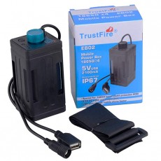 TrustFire 18650 배터리 팩 케이스 배터리 커버 편리한 스트랩 USB 출력 설치 간단 자전거 자전거 램프 비상 스마트 폰 충전기 라이딩 용 충전지 별매