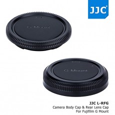 JJC 카메라 바디 캡과 렌즈 리어 캡 Fuji Fujifilm GFX 100 GFX 50R GFX 50R G 마운트 카메라 렌즈 BCP-002 RLCP-002 