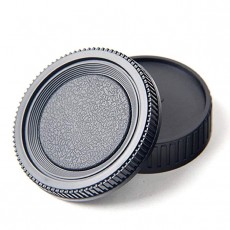 Minolta MD Lens 미놀타 MD 렌즈 플라스틱 교환 블랙 바디 캡과 후면 렌즈 캡
