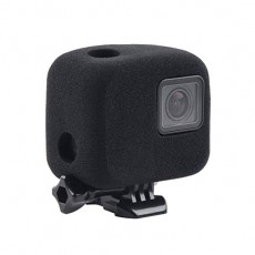 GoPro HERO5 / 6 / 7 용 방풍 커버 방풍 스폰지 케이스 소음 방지 녹음 노이즈 대책 스폰지 재질 커버 / 케이스 블랙 (전면 방풍 (검정)) 전면 