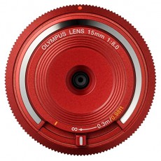 OLYMPUS 바디 캡 렌즈 마이크로 포서 즈용 레드 BCL-1580 RED 레드