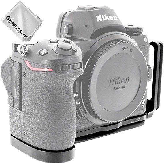 블랙 금속 L 형 빠른 릴리즈 플레이트 브래킷 핸드 그립 니콘 Nikon Z7 Z6 용 Arca-Swiss 표준을 지원 LLX-Nikon Z7-Z01 LLX-Ni