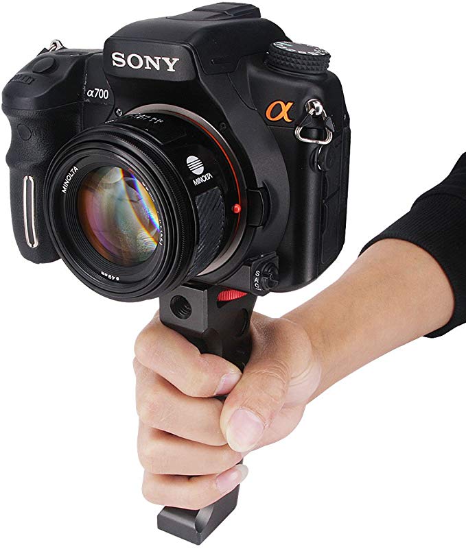 Haoge 높은 내구성 메탈 카메라 핸드 그립 홀더 Canon Nikon Sony Fujifilm Pentax Olympus Panasonic 미러리스 소형 컴팩