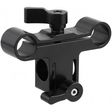 CAMVATE 디지털 SLR 카메라 휴대용 어깨 리그 용 15mm 싱글 및 듀얼 레일 블록로드 클램프 조합 수직 형