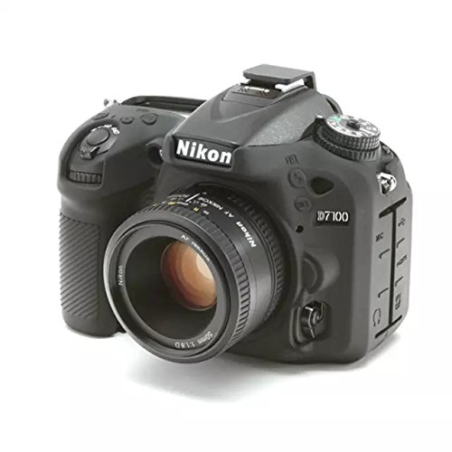 YOU-ME Nikon 디지털 SLR 카메라 D7100 D7200 전용 실리콘 커버 카메라 케이스 카메라 커버 (블랙) 블랙
