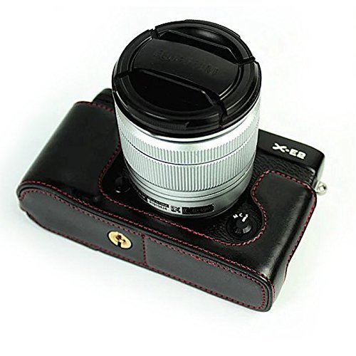 No1accessory XJD-XE2-D01 블랙 Fujifilm XE2 XE2 XE1 XE1 전용 방수 PU 가죽 SLR 카메라 가방 카메라 케이스 핸드 스트랩