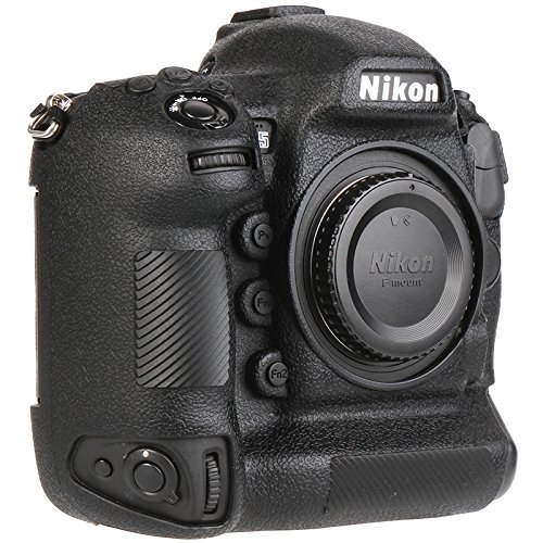 Foluu Nikon D5 케이스 보호 커버 실리콘 충격 미끄럼 방지 오염 방지 니콘 D5 용 소프트 케이스 커버 (Nikon D5, 블랙) 블랙