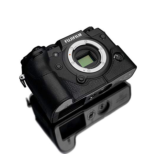 GARIZ FUJIFILM X-H1 용 가죽 카메라 케이스 XS-CHXH1BK 블랙 블랙