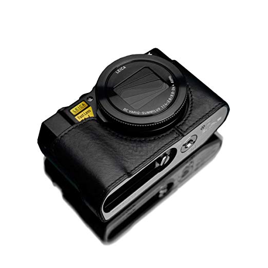 GARIZ Panasonic LUMIX DMC-LX9 용 가죽 카메라 케이스 XS-CHLX10BK 블랙 블랙