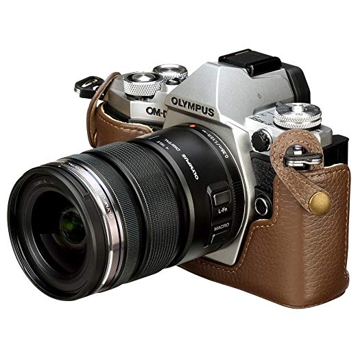 HAKUBA 카메라 케이스 가죽 바디 케이스 OLYMPUS OM-D E-M5 MarkⅡ 전용 브라운 DBC - EM5M2BR 브라운