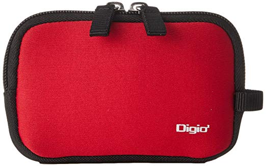 Digio 디지털 카메라 케이스 핸드 스트랩있는 레드 DCC-047R