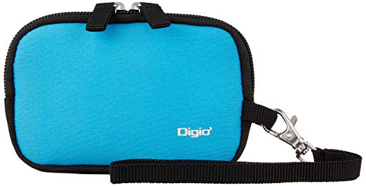 Digio 디지털 카메라 케이스 핸드 스트랩있는 블루 DCC-047BL