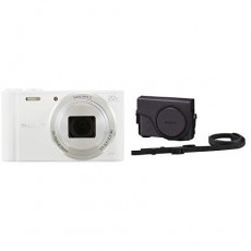소니 SONY 디지털 카메라 Cyber-shot WX350 광학 20 배 화이트 DSC-WX350 - W & SONY 재킷 케이스 LCJ-WD / B 블랙 화이트