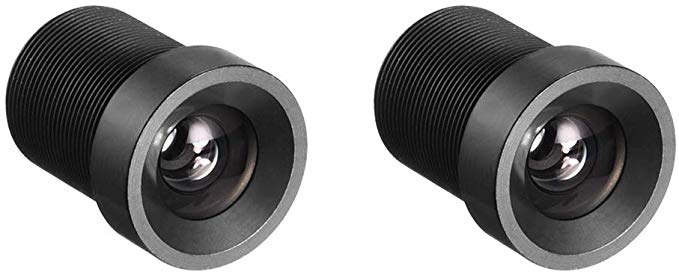 uxcell 카메라 렌즈 6mm 720P F2.0 FPV CCD 카메라 용 광각 블랙 2 개들이