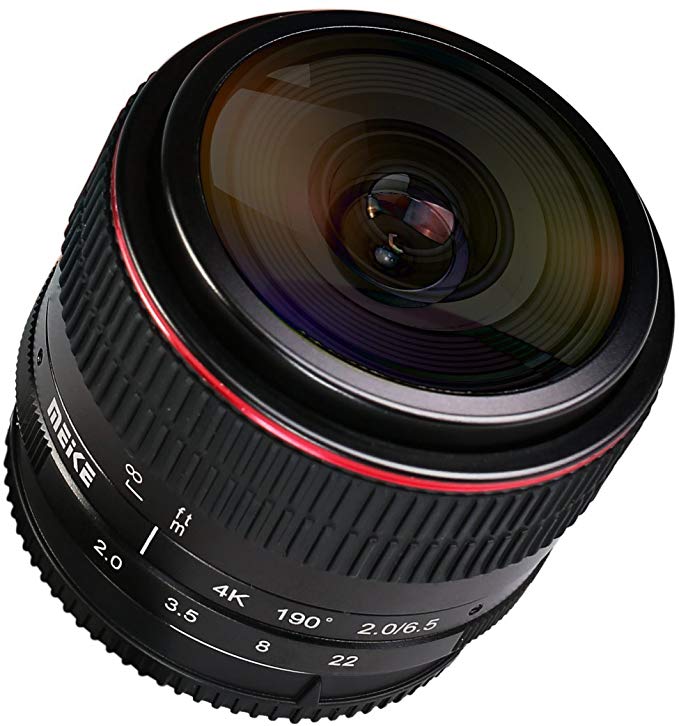 Meike 6.5mm F2.0 Fisheye Sony E mount 소니 E 마운트 용 원주 어안 렌즈 [일본 정품] [편안 디지털]