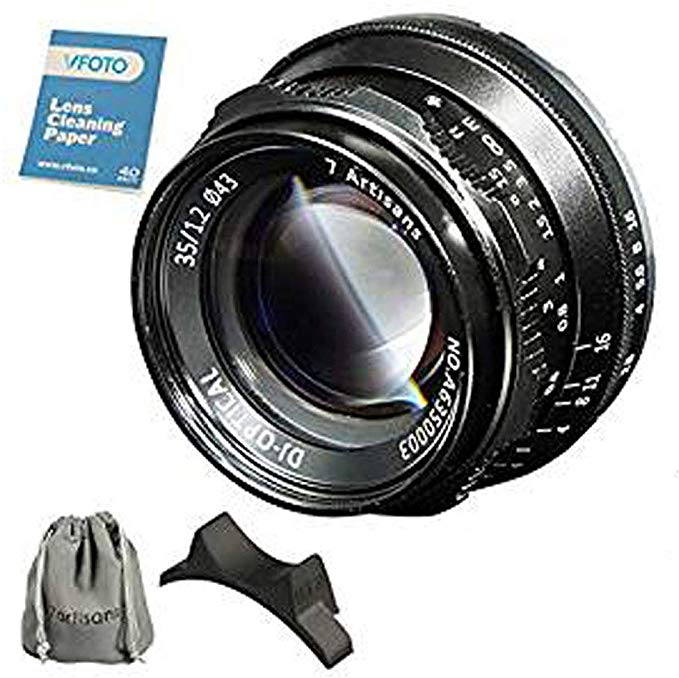 7artisans 35mm F1.2 대구경 인체 고정 초점 마이크로 단 렌즈 / APS-C 후지 sony E 마운트 A6500 A6300 A5000 A6000 N