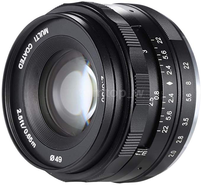 [일본 정품] Meike 렌즈 MK 50mm F2.0 Sony E 마운트 용 일본어 취설 첨부 19540005