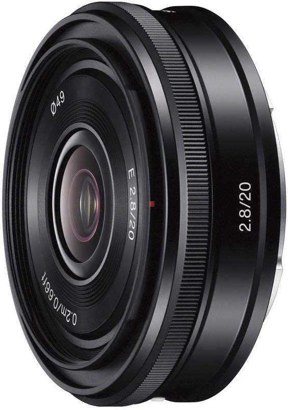 소니 SONY 단 초점 렌즈 E 20mm F2.8 소니 E 마운트 용 APS-C 전용 SEL20F28